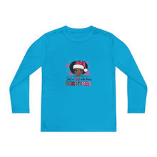 Load image into Gallery viewer, Christmas Kids Long Sleeve Tee, Just A Girl Who Loves Holiday Shirt, Children's Gift, Festive Youth Top, Winter Apparel