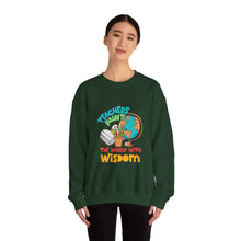 Load image into Gallery viewer, Teacher Appreciation Sweatshirt, Gift for Teachers, Educational Crewneck, Back to School Outfit, Wise Teacher Sweatshirt
