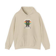 Load image into Gallery viewer, Rainbow Pride Hoodie with Cute Dog Design, Unisex Heavy Blend Sweatshirt, LGBT Gift, Cozy Casualwear, Animal Lover Apparel