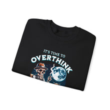 Load image into Gallery viewer, Overthinker Unisex Crewneck Sweatshirt - Cozy Gift for Deep Thinkers, Halloween, Cozy Nights, Thoughtful Apparel, Oversized Sweater
