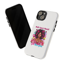 Load image into Gallery viewer, Inspirational Phone Case, Pray Wait Trust God Has a Plan, Spiritual Gift, Motivational Decor, Faith-Based Accessory