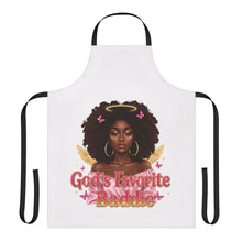 Load image into Gallery viewer, God's Favorite Baddie Apron - Stylish Cooking Gift for Foodies, Chefs, Culinary Arts, Home Cooking, Kitchen Decor