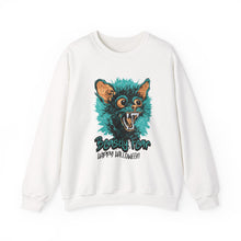 Load image into Gallery viewer, Cozy Halloween Sweatshirt, Beastly Fear Crewneck, Unisex Fall Apparel, Spooky Season Fashion, Halloween Gift Idea