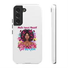 Load image into Gallery viewer, Inspirational Phone Case, Pray Wait Trust God Has a Plan, Spiritual Gift, Motivational Decor, Faith-Based Accessory