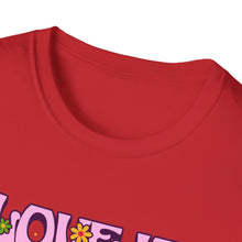 Load image into Gallery viewer, Pride Month T-Shirt, Love Is Love Graphic Tee, Unisex LGBTQ+ Apparel, Softstyle Pride Shirt, Inclusive Fashion, Celebratory Gift