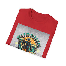 Load image into Gallery viewer, Surfing for Freedom Unisex Softstyle T-Shirt | Summer Vibe, Beachwear, Gift for Surfers, Casual Tee, Adventure Apparel