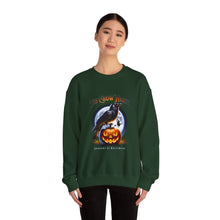 Load image into Gallery viewer, Crow Night Halloween Crewneck Sweatshirt | Unisex Sweatshirt for Fall, Halloween Spirit, Cozy Autumn Vibes, Perfect Gift