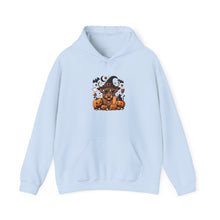 Load image into Gallery viewer, Halloween Cat Witch Hoodie | Cozy Unisex Sweatshirt | Pumpkin Patch, Spooky Season, Fall Fashion, Halloween Gift, Casual Wear