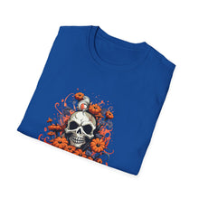 Load image into Gallery viewer, Seasonal Skull Graphic Unisex T-Shirt, Halloween Shirt, Edgy Apparel, Gift for Him/Her, Casual Wear, Trendy Tee