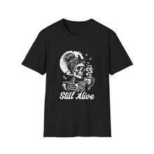 Load image into Gallery viewer, Gothic Skull T-Shirt, Edgy Casual Tee, Halloween Apparel, Unisex Graphic Shirt, Alternative Fashion, Spooky Style