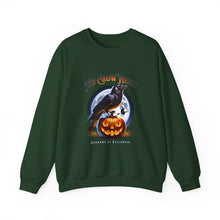 Load image into Gallery viewer, Crow Night Halloween Crewneck Sweatshirt | Unisex Sweatshirt for Fall, Halloween Spirit, Cozy Autumn Vibes, Perfect Gift