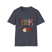 Load image into Gallery viewer, Family Christmas Crew 2025 Unisex T-Shirt, Holiday Apparel, Family Gathering Wear, Christmas Gift, Matching Family Shirts