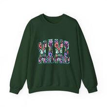 Load image into Gallery viewer, Floral Graphic Crewneck Sweatshirt, Cozy Unisex Sweatshirt, Everyday Comfort Sweatshirt, Flower Print Pullover, Trendy Gift Ideas