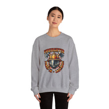 Load image into Gallery viewer, Firefighter Crewneck Sweatshirt - First In Last Out, Unisex Sweatshirt, Firefighter Gift, Casual Warmth, Everyday Apparel