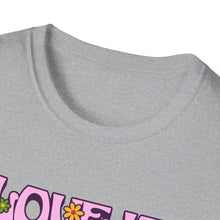 Load image into Gallery viewer, Pride Month T-Shirt, Love Is Love Graphic Tee, Unisex LGBTQ+ Apparel, Softstyle Pride Shirt, Inclusive Fashion, Celebratory Gift