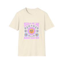 Load image into Gallery viewer, Petals of Joy T-Shirt, Flower Graphic Tee, Positive Vibe Apparel, Unisex Casual Shirt, Spring/Summer Fashion, Gift for Friends