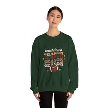 Load image into Gallery viewer, Touchdown Season Sweatshirt - Cozy Gift for Football Fans, Autumn Apparel, Game Day Wear, Unisex Crewneck