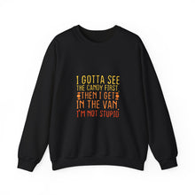 Load image into Gallery viewer, Fun Halloween Sweatshirt, Unisex Heavy Blend™, Comfortable Crewneck, Fall Fashion, Candy Lover's Gift, Funny Quotes Apparel
