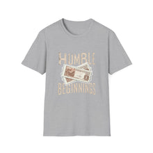 Load image into Gallery viewer, Humble Beginnings Unisex Softstyle T-Shirt, Inspirational Tee, Motivational Gift, Casual Wear, Everyday Apparel, Trendy Shirt