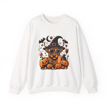 Load image into Gallery viewer, Halloween Dog Sweatshirt, Unisex Crewneck, Cozy Fall Apparel, Spooky Season Gift, Pet Lover's Top