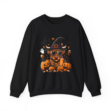 Load image into Gallery viewer, Halloween Dog Sweatshirt, Unisex Crewneck, Cozy Fall Apparel, Spooky Season Gift, Pet Lover's Top