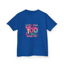 Load image into Gallery viewer, Kids Heavy Cotton™ Tee: Little Miss Smarty, Fun Gift for Little Girls, Back to School Shirt, Birthday Present, Cute Kids Clothing