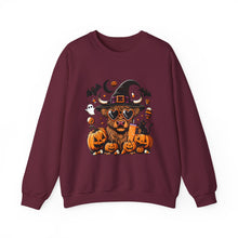 Load image into Gallery viewer, Halloween Dog Sweatshirt, Unisex Crewneck, Cozy Fall Apparel, Spooky Season Gift, Pet Lover's Top