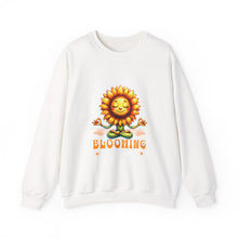 Load image into Gallery viewer, Blooming Sunflower Sweatshirt, Positive Vibes Crewneck, Gift for Garden Lovers, Cozy Spring Apparel, Unisex Flower Design