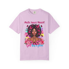 Load image into Gallery viewer, Pray Wait Trust T-Shirt, Inspirational Tee, Faith Shirt, Unique Gift, Spiritual Apparel, God Has a Plan Top