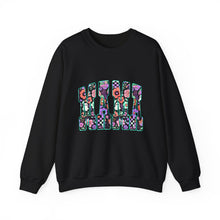 Load image into Gallery viewer, Floral Graphic Crewneck Sweatshirt, Cozy Unisex Sweatshirt, Everyday Comfort Sweatshirt, Flower Print Pullover, Trendy Gift Ideas