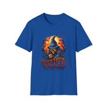 Load image into Gallery viewer, Something Wicked This Way Comes Unisex Softstyle T-Shirt, Halloween Shirt, Witch Tee, Fall Shirt, Casual Graphic Tee