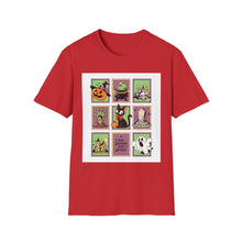 Load image into Gallery viewer, Spooky Halloween T-Shirt for Adults, Unisex Softstyle Tee, Perfect for Halloween Parties, Trick-or-Treat, Costume Wear, Fall Fashion