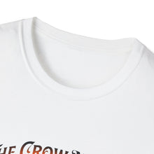 Load image into Gallery viewer, Halloween Crow Night Unisex T-Shirt, Spooky Graphic Tee, Gift for Halloween Lovers, Fall Fashion, Mens Womens Shirt