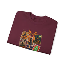 Load image into Gallery viewer, Halloween Pumpkin Sweatshirt, Cozy Fall Crewneck, Unisex Sweatshirt, Seasonal Fashion, Trick or Treat Top, Halloween Gift