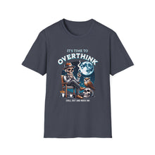 Load image into Gallery viewer, Skull & Moon Graphic T-Shirt, Unisex Halloween Tee, Cute Skeleton Apparel, Perfect for Fall, Spooky Vibes Fashion
