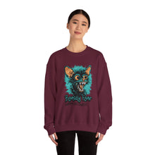 Load image into Gallery viewer, Cozy Halloween Sweatshirt, Beastly Fear Crewneck, Unisex Fall Apparel, Spooky Season Fashion, Halloween Gift Idea