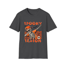 Load image into Gallery viewer, Halloween Skeleton T-Shirt, Spooky Season Tee, Unisex Softstyle Shirt, Fall Fashion, Halloween Costume Top