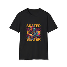 Load image into Gallery viewer, Retro Skater Unisex T-Shirt - Perfect for Skate Lovers, Streetwear, Casual Wear, Gift for Him/Her, Summer Fashion