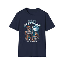Load image into Gallery viewer, Skull & Moon Graphic T-Shirt, Unisex Halloween Tee, Cute Skeleton Apparel, Perfect for Fall, Spooky Vibes Fashion