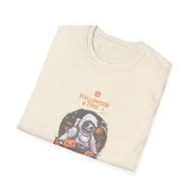Load image into Gallery viewer, Halloween Astronaut Graphic T-Shirt, Unisex Halloween Tee, Trick or Treat Shirt, Space-Themed Apparel, Fun Casual Wear