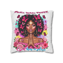 Load image into Gallery viewer, Prayer-Inspired Decorative Pillowcase, Butterfly Decor, Affirmation Cushion Cover, Faith Gift, Home Decor