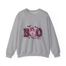 Load image into Gallery viewer, Boo Ghost Halloween Sweatshirt, Unisex Cozy Crewneck, Spooky Season Apparel, Cute Halloween Gift, Fall Fashion