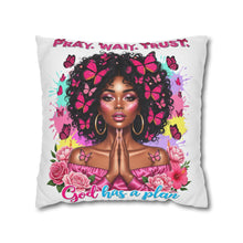 Load image into Gallery viewer, Prayer-Inspired Decorative Pillowcase, Butterfly Decor, Affirmation Cushion Cover, Faith Gift, Home Decor