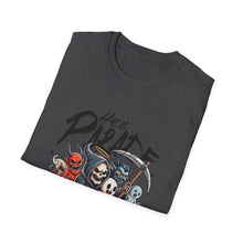 Load image into Gallery viewer, Hell Parade Graphic Tee, Unisex T-Shirt, Halloween Shirt, Spooky Vibe Apparel, Fun Shirt for Party, Casual Wear, Unique Gift