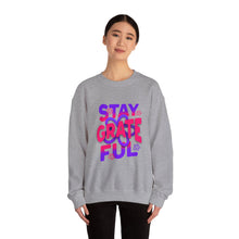 Load image into Gallery viewer, Grateful Sweatshirt - Cozy Crewneck for Everyday Comfort, Perfect Gift for Friends, Inspirational Apparel, Casual Style