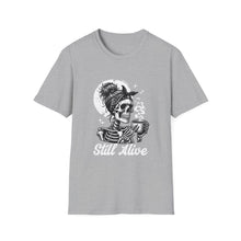 Load image into Gallery viewer, Gothic Skull T-Shirt, Edgy Casual Tee, Halloween Apparel, Unisex Graphic Shirt, Alternative Fashion, Spooky Style