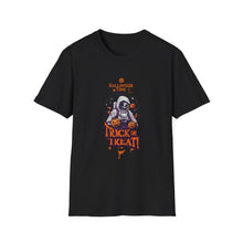 Load image into Gallery viewer, Halloween Astronaut Graphic T-Shirt, Unisex Halloween Tee, Trick or Treat Shirt, Space-Themed Apparel, Fun Casual Wear