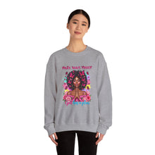Load image into Gallery viewer, Bohemian Inspirational Sweatshirt, Empowering Gift for Her, Cozy Crewneck for Daily Wear, Spiritual Fashion, Perfect for Any Occasion