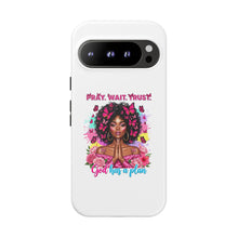 Load image into Gallery viewer, Inspirational Phone Case, Pray Wait Trust God Has a Plan, Spiritual Gift, Motivational Decor, Faith-Based Accessory