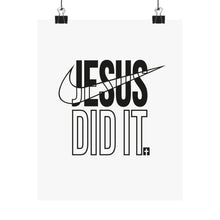 Load image into Gallery viewer, Nike-Inspired Jesus Vertical Poster, Christian Wall Art, Faith Decor, Inspirational Home Accent, Gift for Believers, Religious Decor